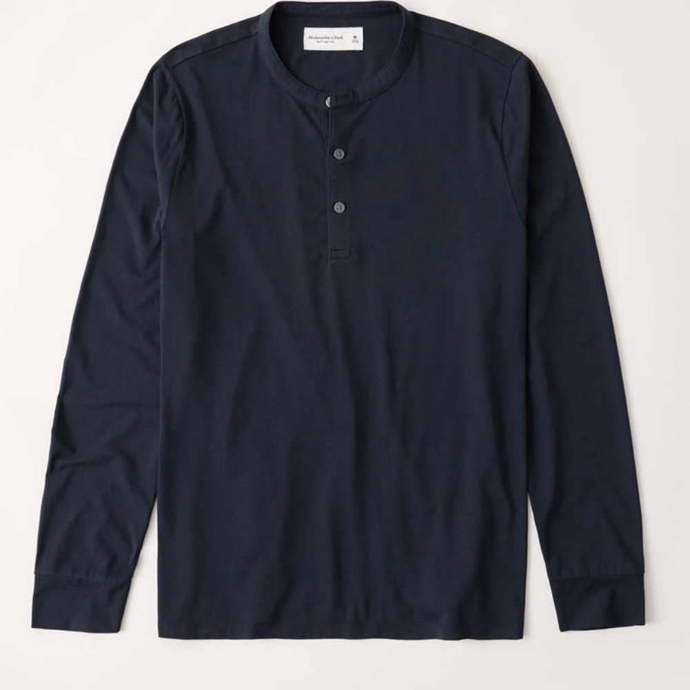 ABERCROMBIE & FITCH navy blue shirt
